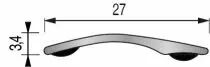 Seuil plat 27 mm adhésivé - spécial sol souple