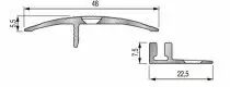 Seuil multi-niveaux extra plat 48 mm - petit socle