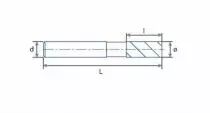 Fraise carbure queue cylindrique revêtue - 3 dents