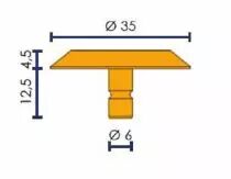 Clou podotactile inox 316