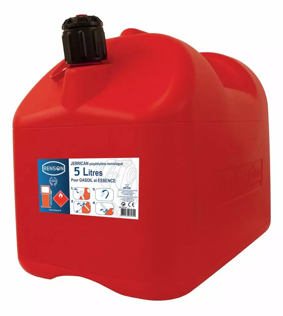 Jerrican métal hydrocarbure 20 litres