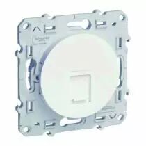 Gamme Odace - blanc - prise RJ45