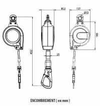 Antichute Eagle Edge à rappel automatique - 140 kg