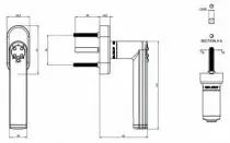Poignée de fenêtre électronique Code Handle Window