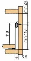 Sortie partielle Blum METABOX - charge dynamique de 25 kg