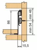 Sortie totale Blum METABOX - charge dynamique 30 kg