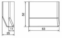 Ferrures d'accroche pour meuble suspendus - série 801