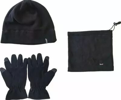 Ensemble bonnet + gants + cache-cou polaire
