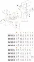 Charnière à souder 180°  - réglage tridimensionnel