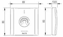 Lecteur mural XS4 2.0 modulaire WRMB004