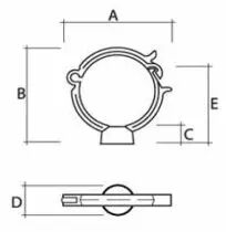 Collier monobloc