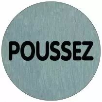 Pictogramme alu brossé