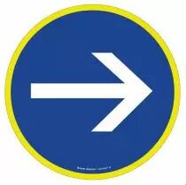Disque signalétique haute visibilité