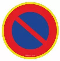 Disque signalétique haute visibilité
