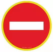 Disque signalétique haute visibilité