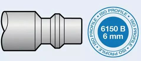 Souflette : Soufflettes Prevost embout iso 6150B - passage ø 6 mm