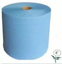 Bobine bleue 2 plis gaufrée recyclable