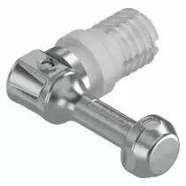 Hauteur E : 209 mm - blanc soie mat - tube