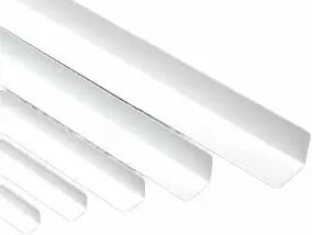 Cornière inégale - profil en L asymétrique PVC longueur 2,6m finition blanc  30 x 50mm