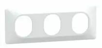 Gamme Ovalis - blanc - plaque de finition