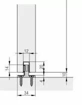 Ferrure de porte coulissante bois hawa Junior - 40 kg