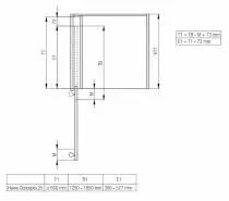 Ferrure pour porte rentrante concepta 25