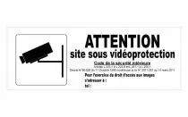 Panneau rigide site sous vidéoprotection