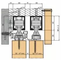 Ferrures telescopic 80/2 et 80/3