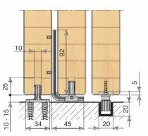 Ferrures telescopic 80/2 et 80/3