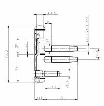 Fiche 080 ø 13 mm zinguée