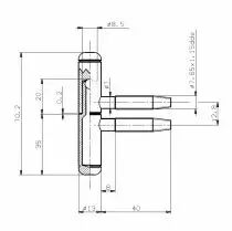 Fiche 080 ø 13 mm zinguée