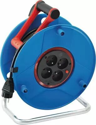 Enrouleur prolongateur srie S - cble HO5 VV-F 3G1,5 - avec disjoncteur thermique - utilisation en intrieur