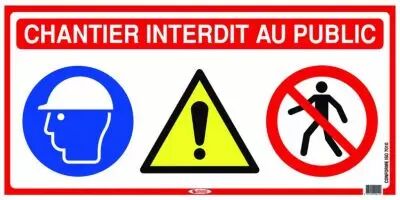 Signalisation panneau signaltique 4 en 1