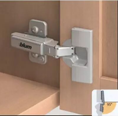 Blum charnire invisible  35 mm srie Clip Top porte applique paisse - ouverture 95