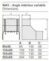 TA-C45 - angle intérieur variable NIAV