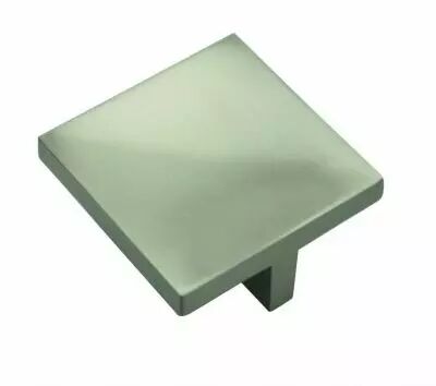 Bouton contemporain carr Mevania zinc