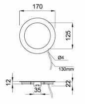 Spots led pour faux plafonds Solaris - 12 V - 11 watts