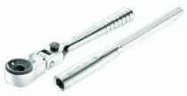 Cliquet porte-embouts tête flexible 180°