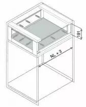 LÉGRABOX hauteur C free : 193 mm - gris orion