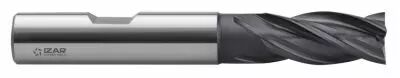 Fraise 4 dents fritte finition - queue cylindrique Weldon