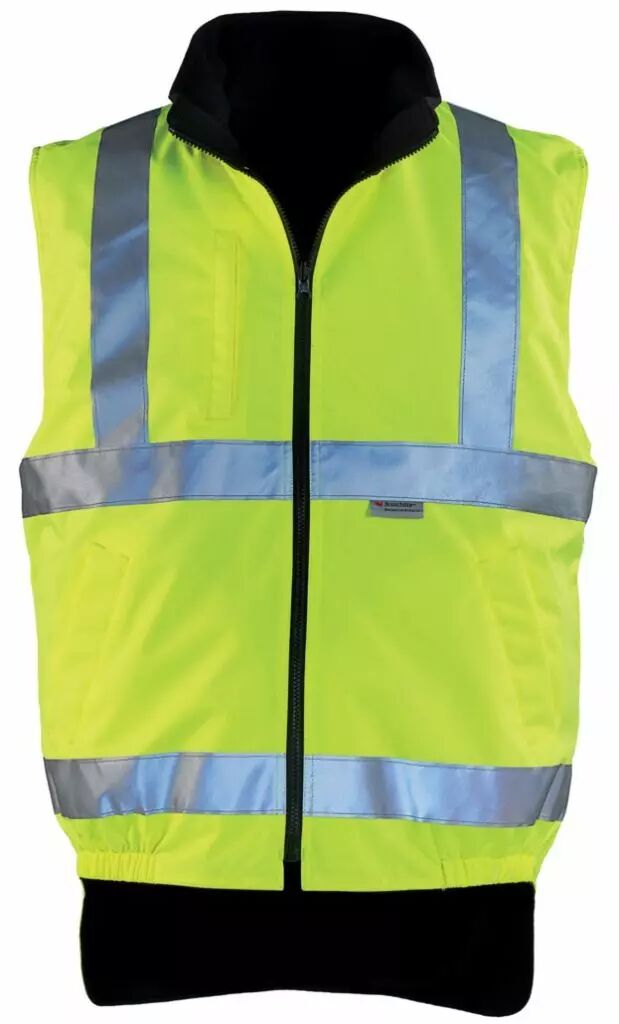 gilet jaune reversible