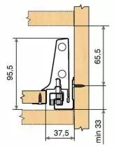 Kit pour tiroir Antaro BLUMOTION hauteur M : 98,5 mm - gris