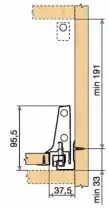 Kit antaro BLUMOTION - hauteur D : 228 mm - blanc