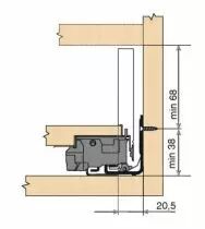 LÉGRABOX hauteur M : 106 mm - inox anti-traces