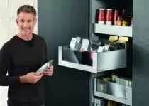 LÉGRABOX hauteur C : 193 mm - inox anti-traces