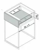 LÉGRABOX hauteur C free : 193 mm - inox anti-traces