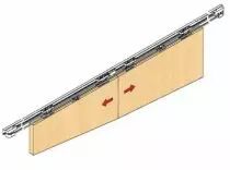 Ferrure de porte coulissante bois symetric 80/Z