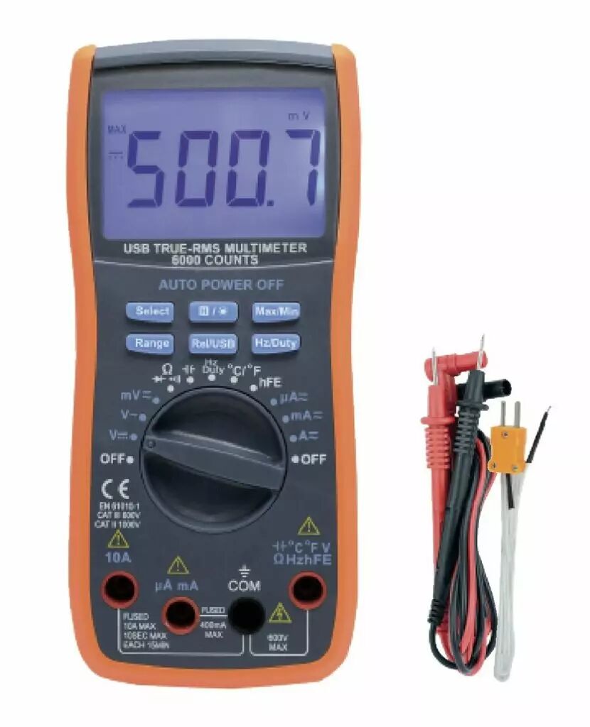 Multimètre digital TRUE RMS & USB