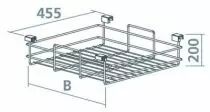 Panier métal pour cadre Moka coulissant