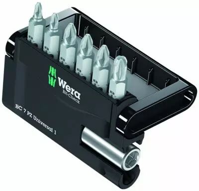 Slecteur d'embouts Bit Checks Wera embouts de vissage + porte-embout standard 1/4